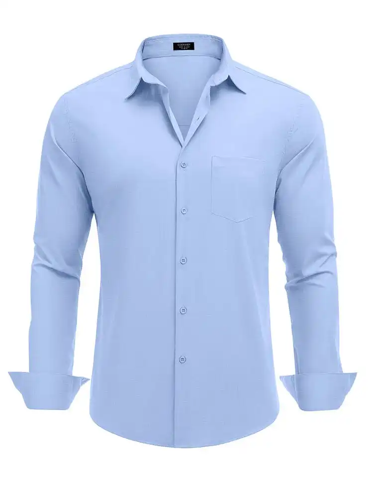 Ribbed Collar Casual Knit Polo Shirt