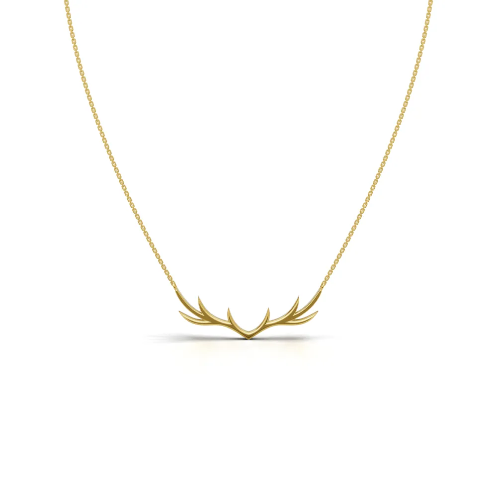 Solid Antler Necklace