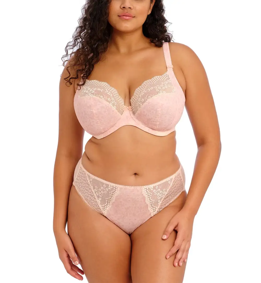 High-Waist Lace Floral High-Leg Brief Panty