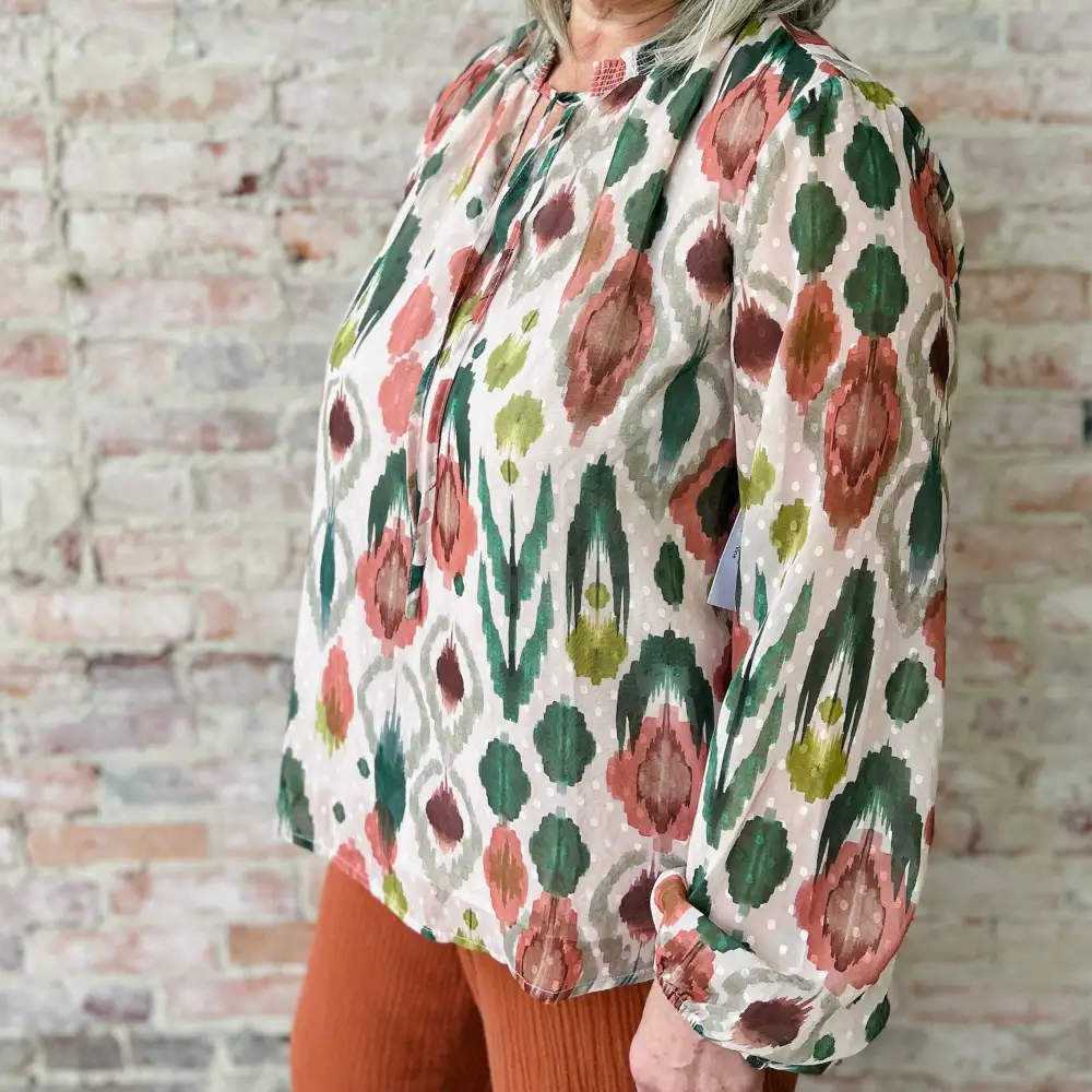Puff Sleeve Lightweight Blouse