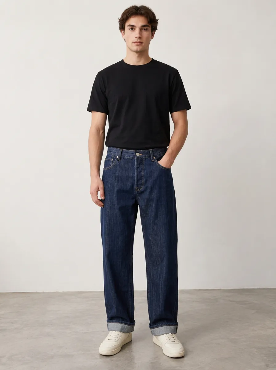 Men's Easygoing Relaxed Straight Leg Jeans