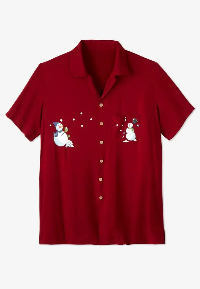 Printed Camp Shirt