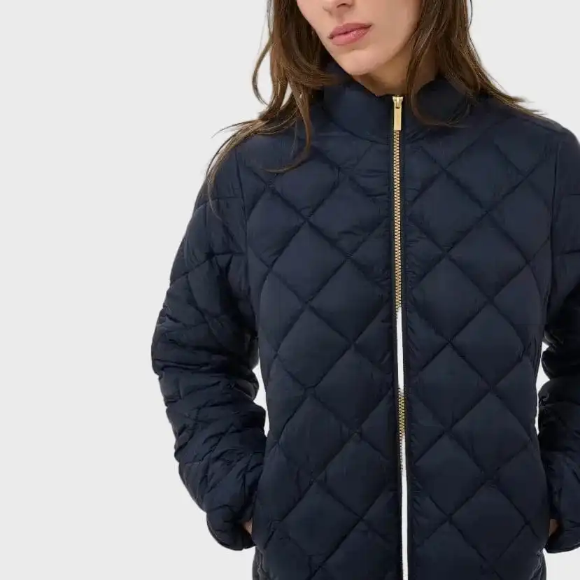Denim Quilted Women's Jacket