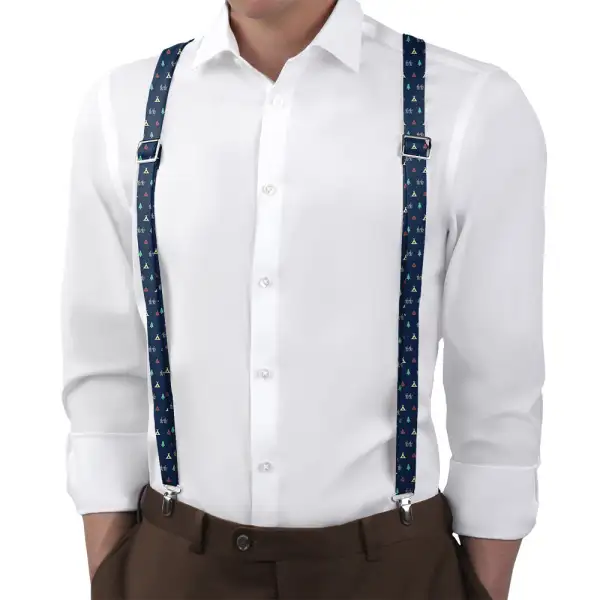 Camping With Friends Theme Suspenders