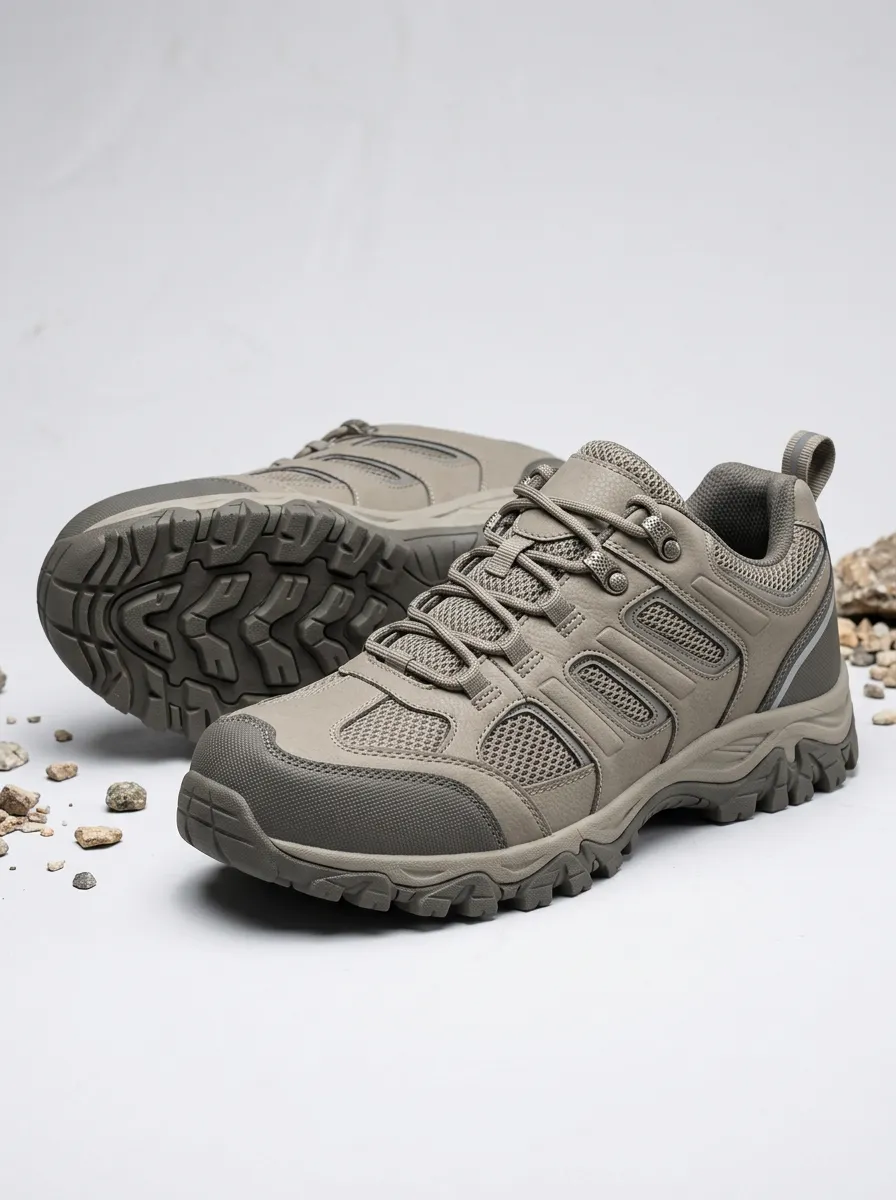 Women's Waypoint Outdoor Hiking Khaki Mesh Printed Shoes