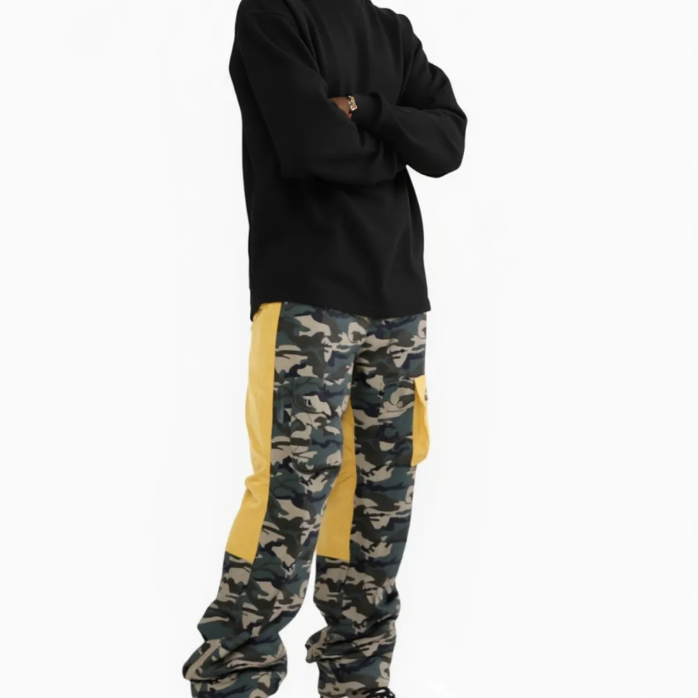 Camouflage Yellow Cargo Pants