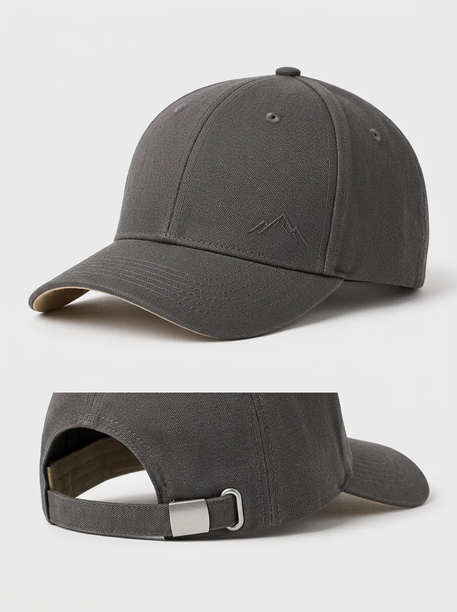 Classic Profile Cap with Mountain Embroidery