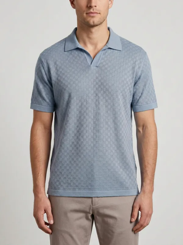 Checkered Men's Polo Shirt