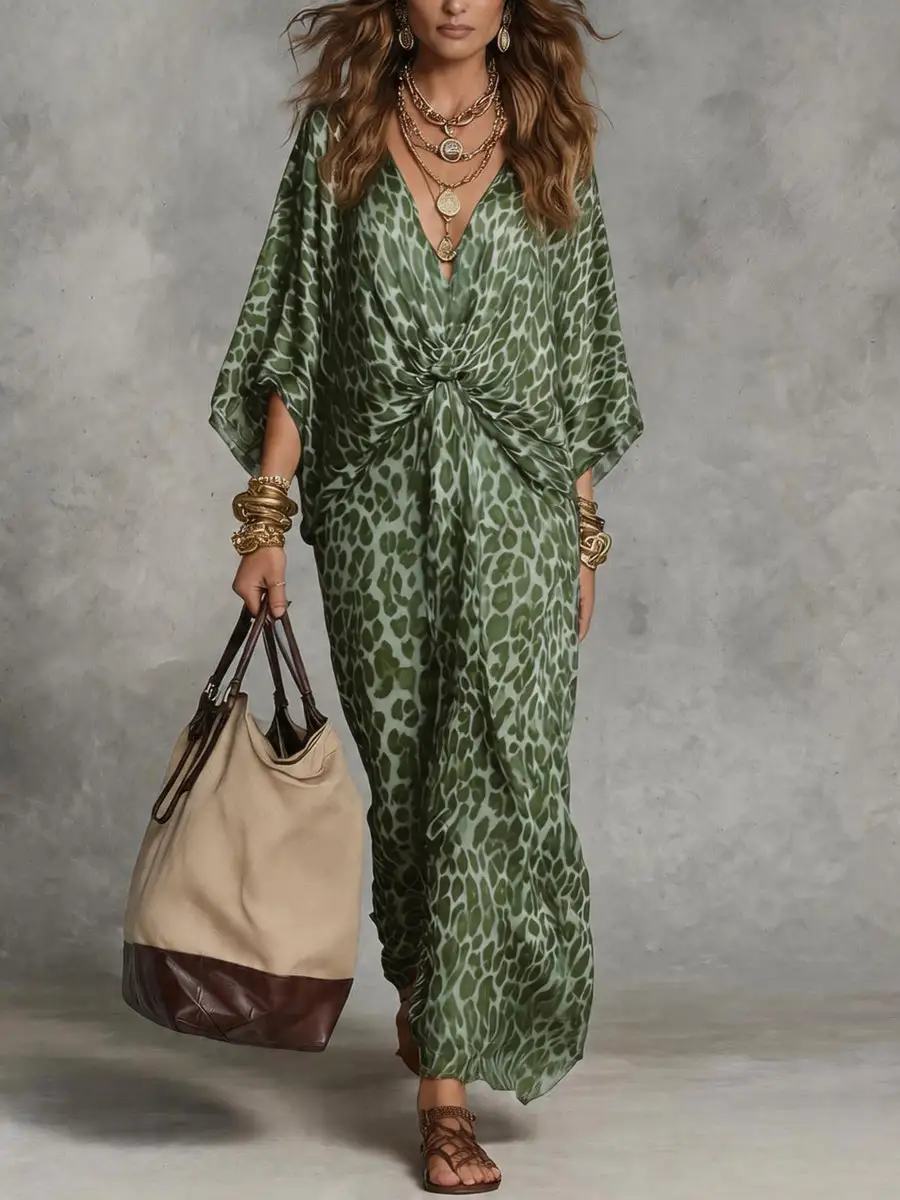 Long Neck Maxi Dress