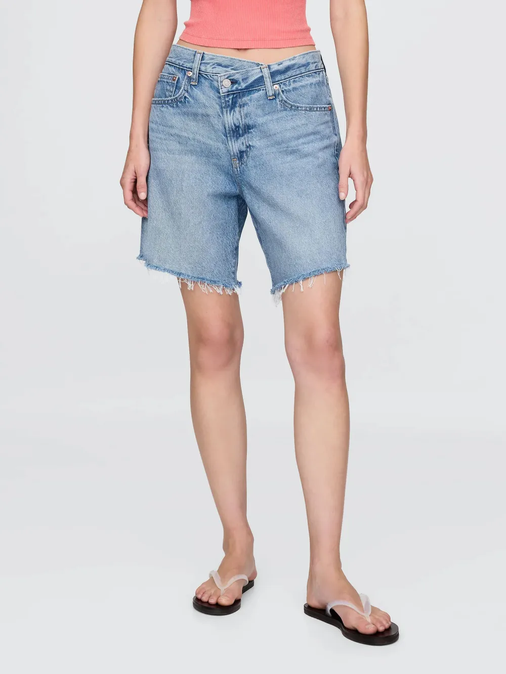 Cotton Denim Shorts