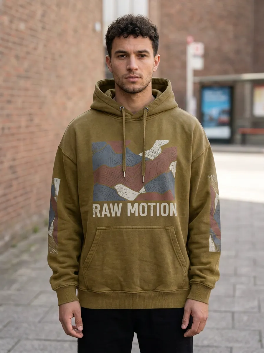Abstract Mountain Men's Graphic Hoodie