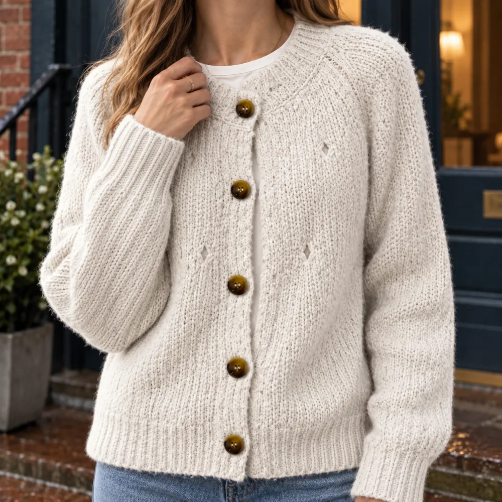 Textured Soft Knit Cardigan