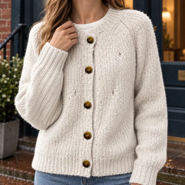 Textured Soft Knit Cardigan