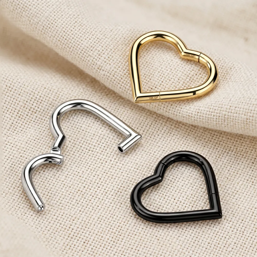 Dainty Titanium Hinged Hoop Ring