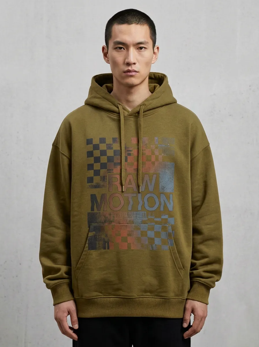 Graphic Checkerboard Men's Graphic Hoodie