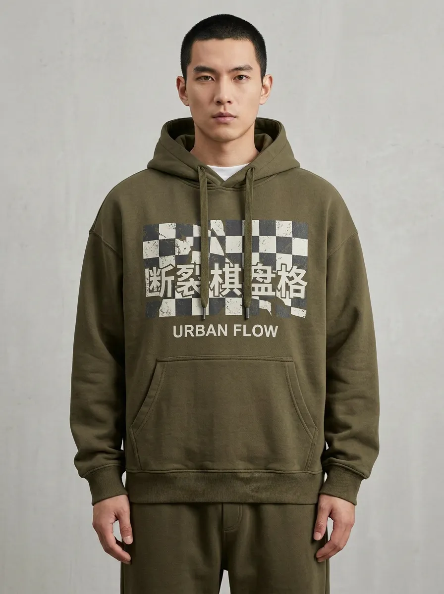 Everyday Checkered Men's Graphic Hoodie
