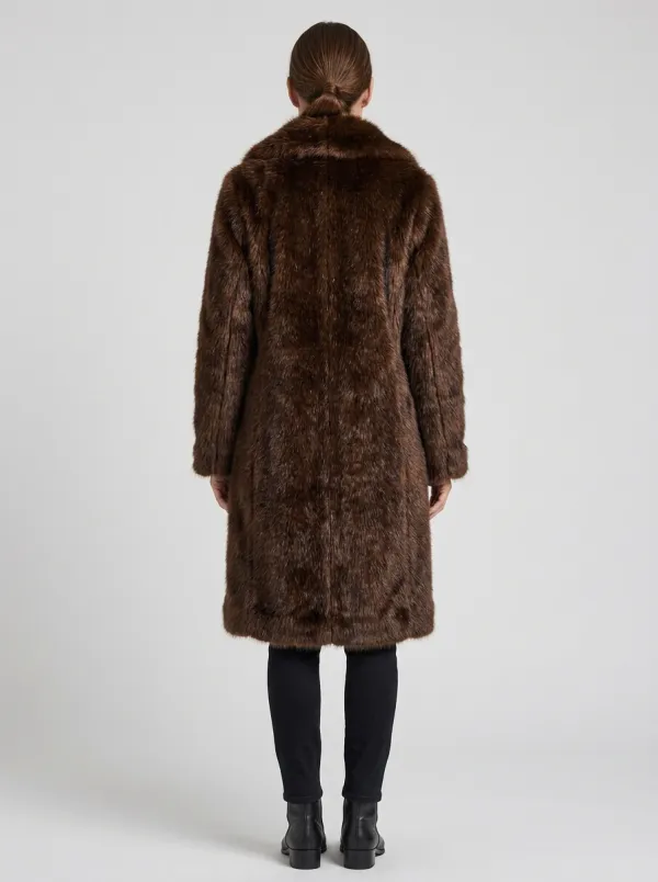 Timeless Longline Faux Fur Coat