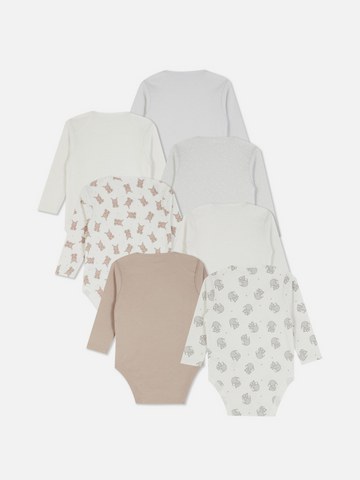 0-36mths | 7pk Long Sleeve Bodysuits detail 1