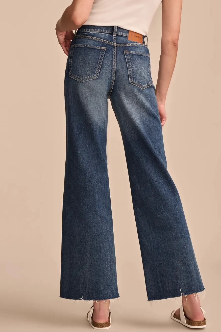 Casual Style High Leg Rise Wide Leg