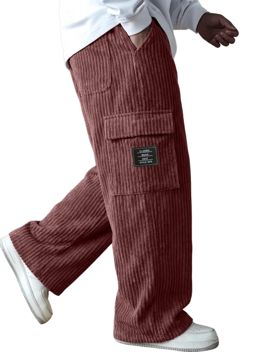 Clean Cut Corduroy Utility Pocket Trousers