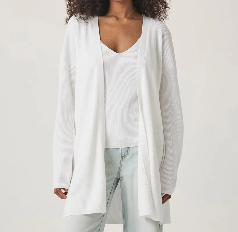 Woven Simple Open Cardigan