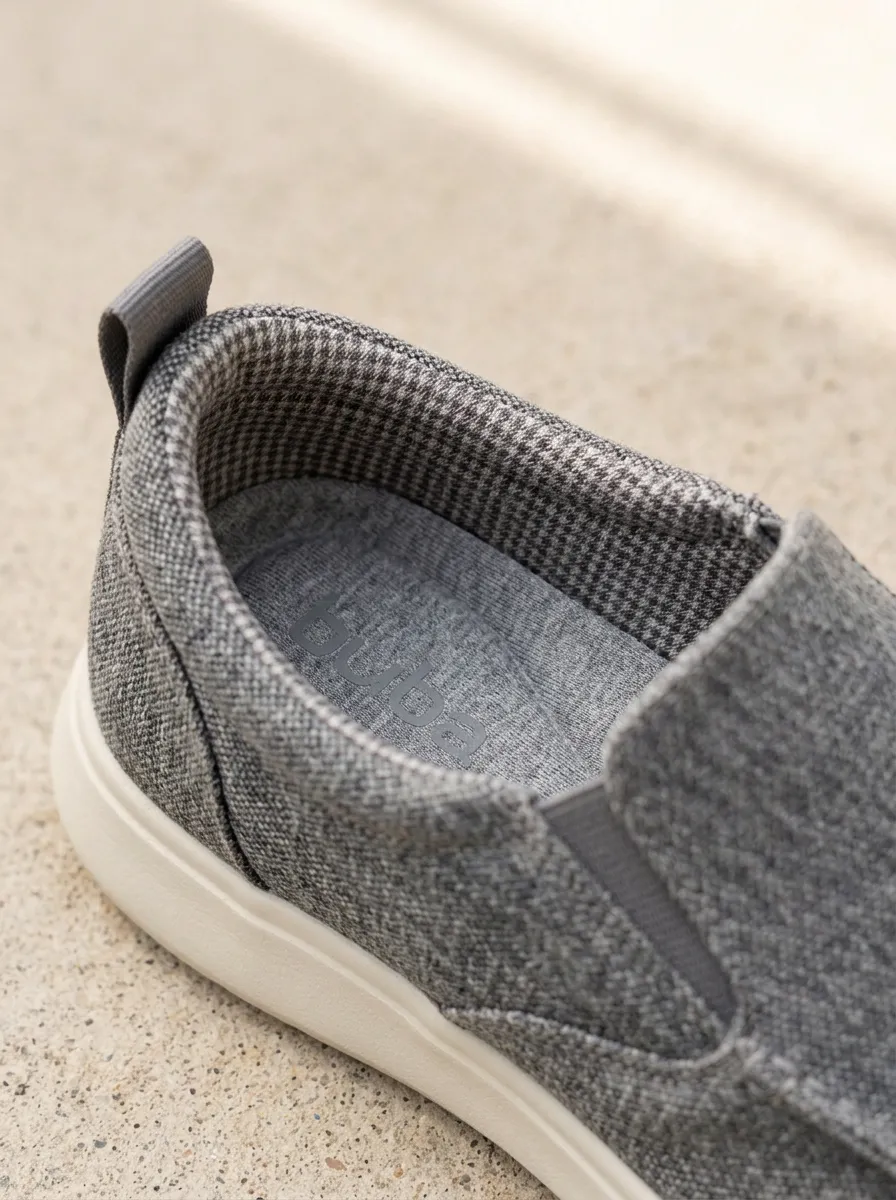 Outdoor-Inspired Textured Graphic Finish Men's Stretch Canvas Shoes