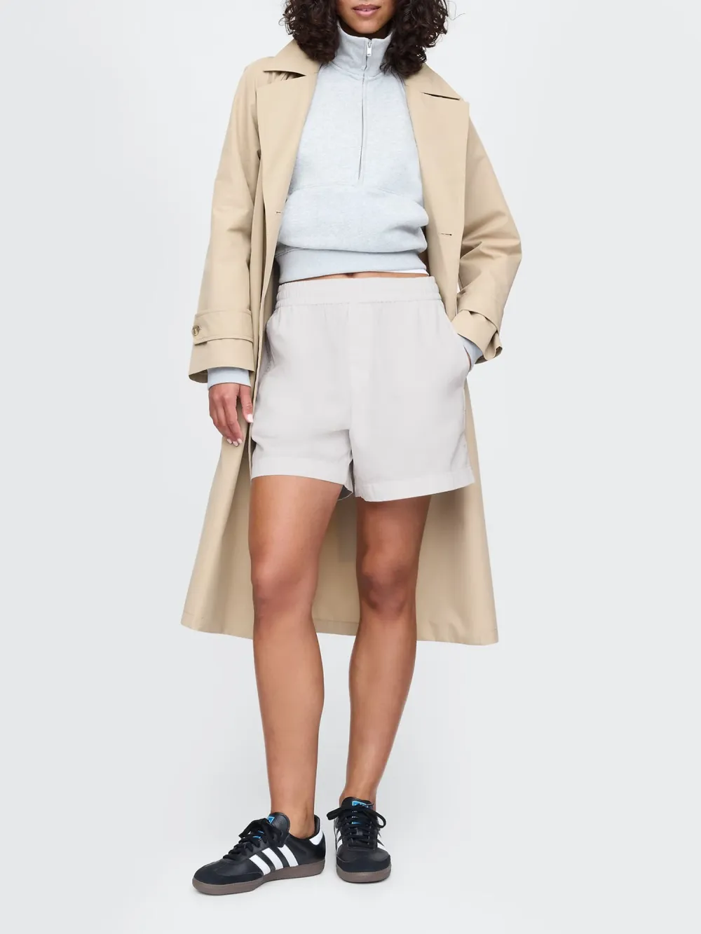 Fine Striped Pure Cotton Shorts