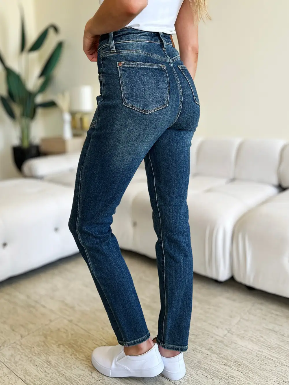 Easy High Waist Skinny Denim Jeans