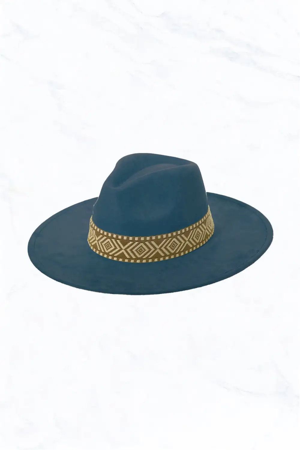 Suede Large Eaves Peach Top Fedora Hat