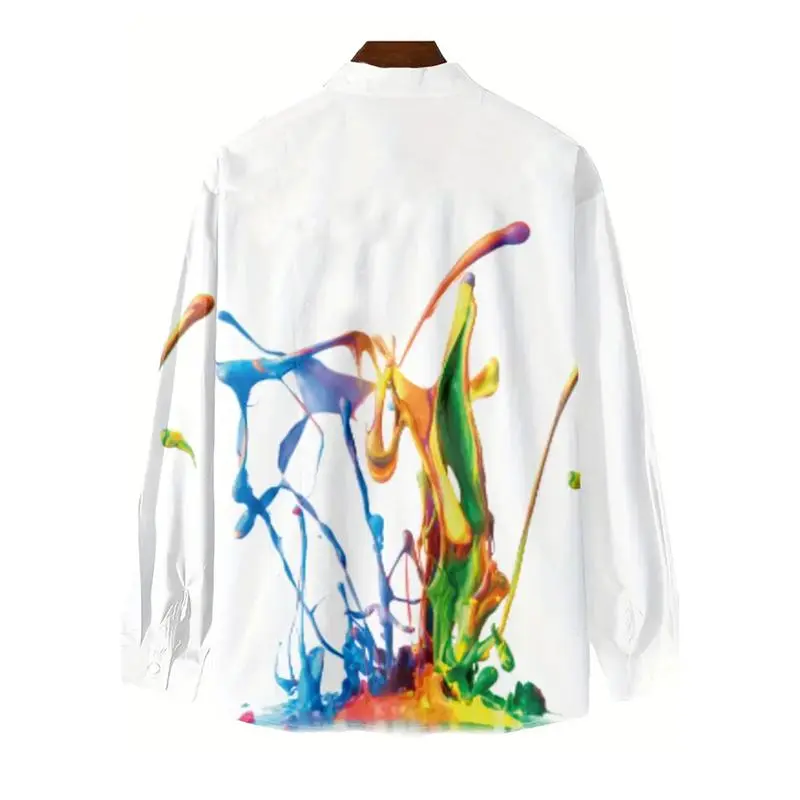 Printed Easy Collar Shirt