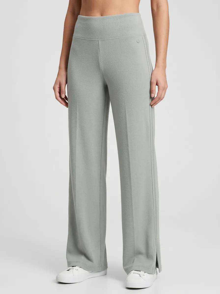 Women's Athletic Yoga High-Waisted Wide-Leg Printed Pants