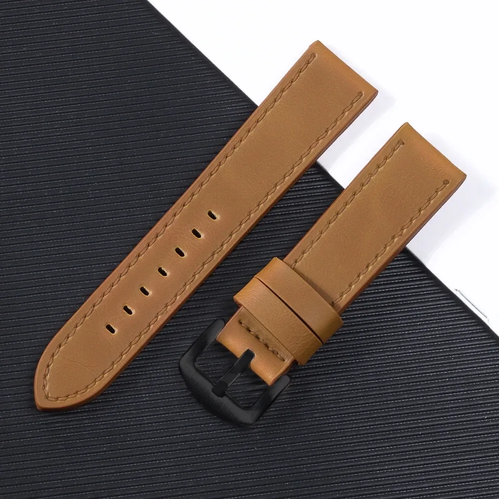 Classic Leather Watch Strap for Smart Watch & Mechanical Watch