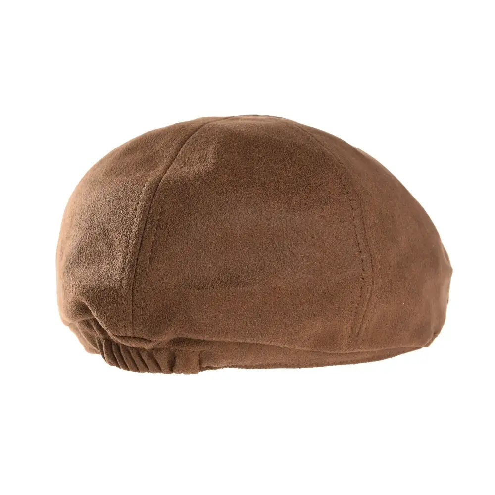 Faux Leather Ivy Newsboy Cap