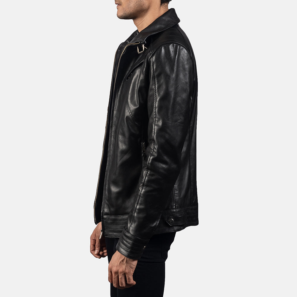 Men's Classic Biker Leather Jacket