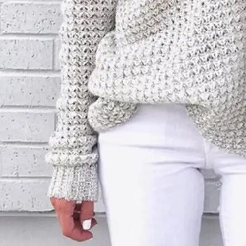 Off Shoulder Openwork Sweater