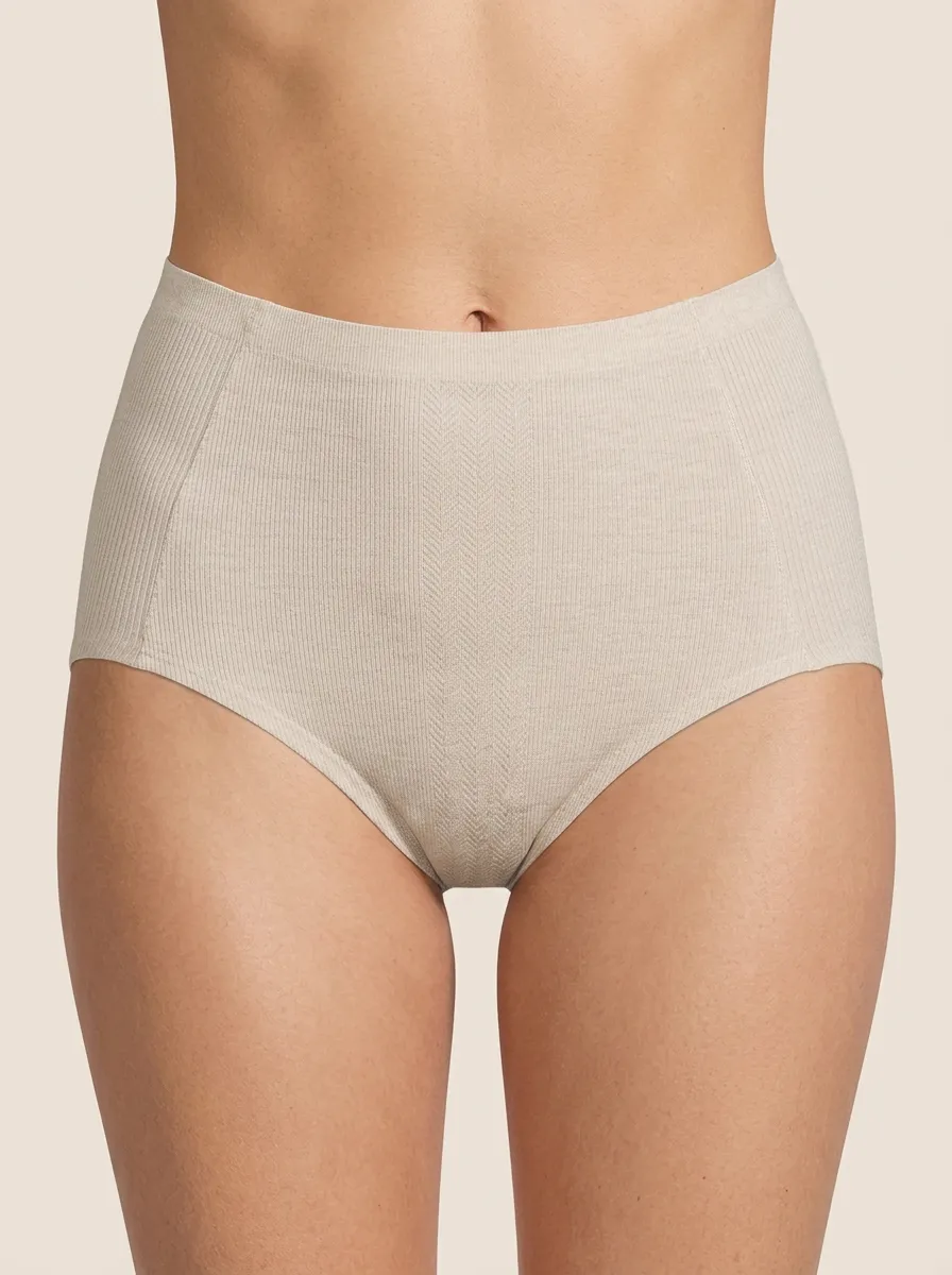 Women's High-Waisted Seamless Ribbed Panties