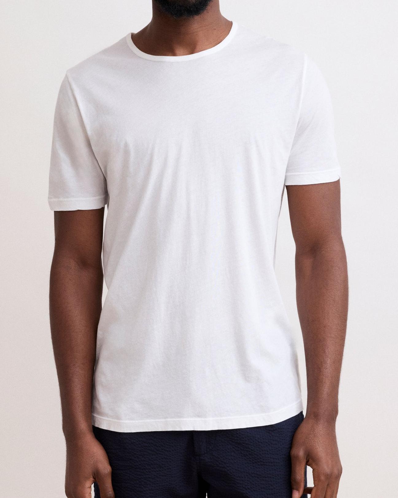 Comfortable Casual Breathable Crew Neck White T-Shirt