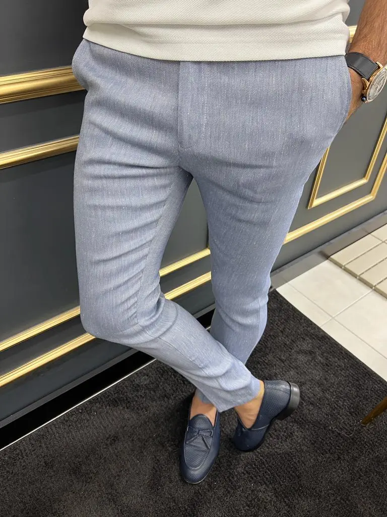 Streamlined Slim Fit Refined Tailored Trousers