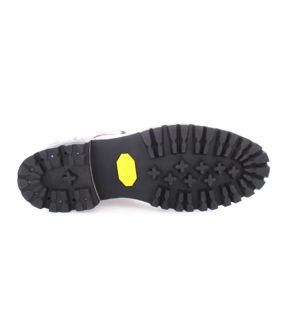 Back-Zip Lug-Sole Combat Boots