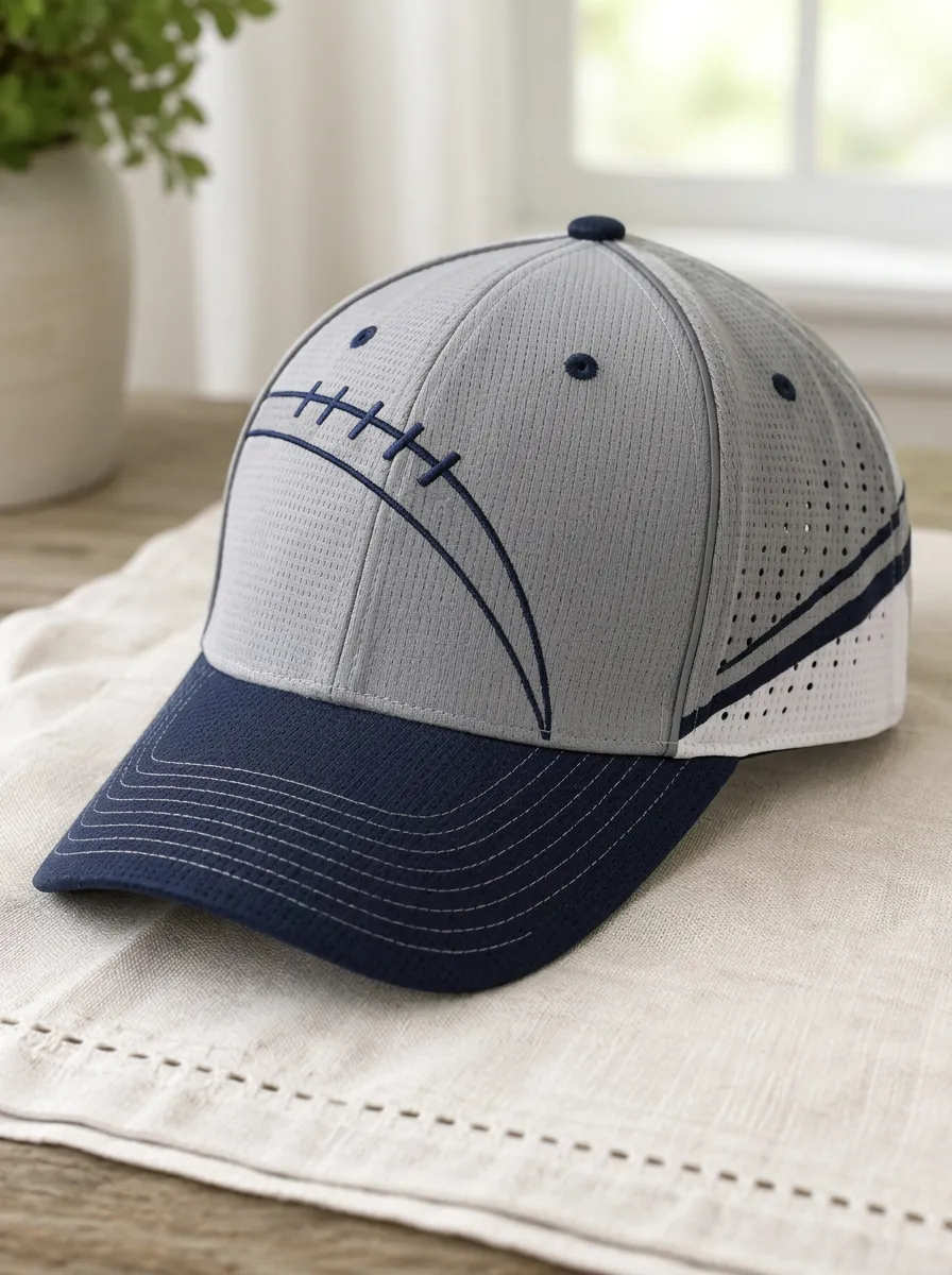 Men's Varsity Football Fan American Football Laces Printed Cap