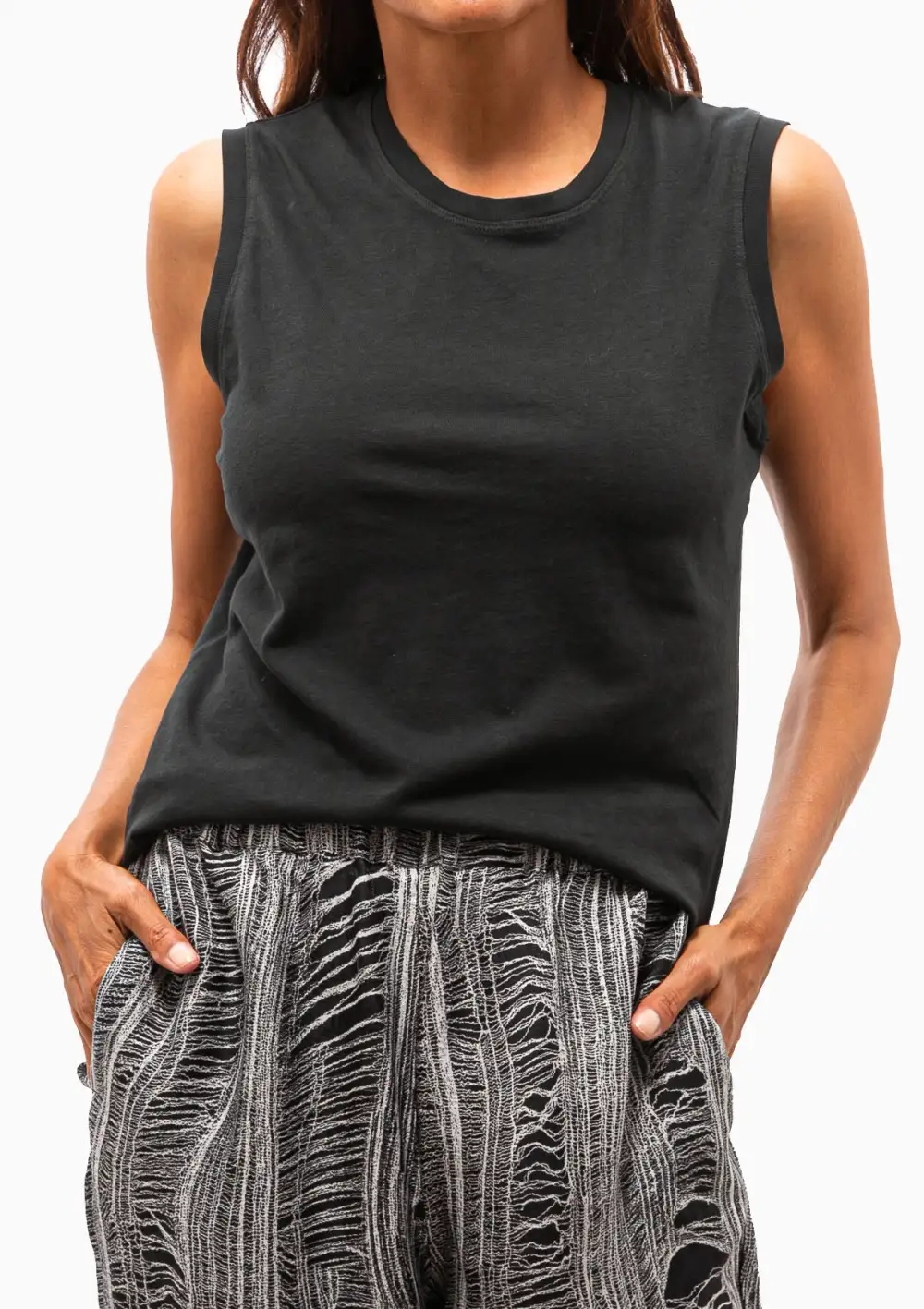 Fitted Muscle Tank Top