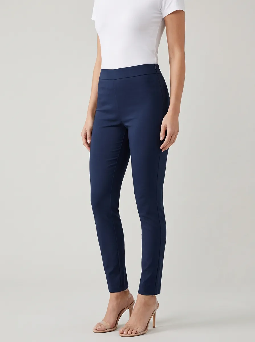Soft-Look Women's Stretch Mid-Rise Pants