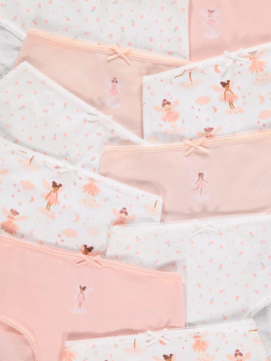 Pink Fairy Briefs 10 Pack detail 1