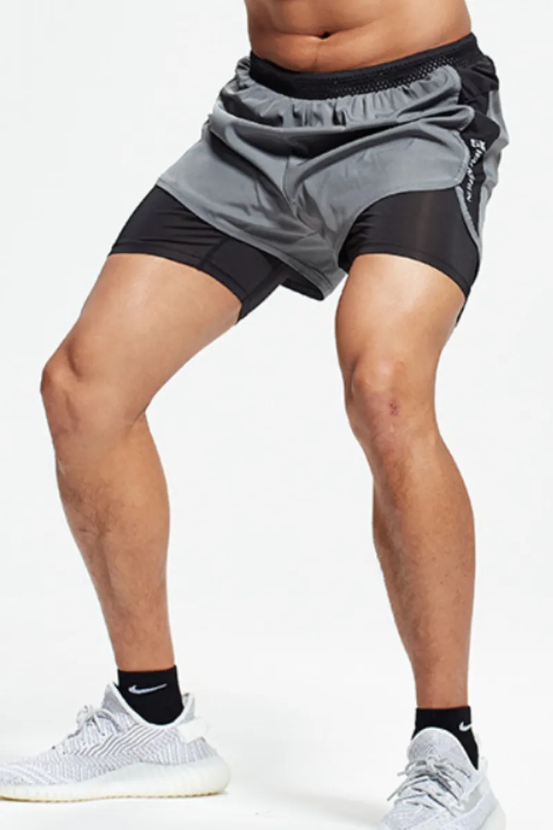 Quick Dry Breathable Storage Pocket Athletic Shorts