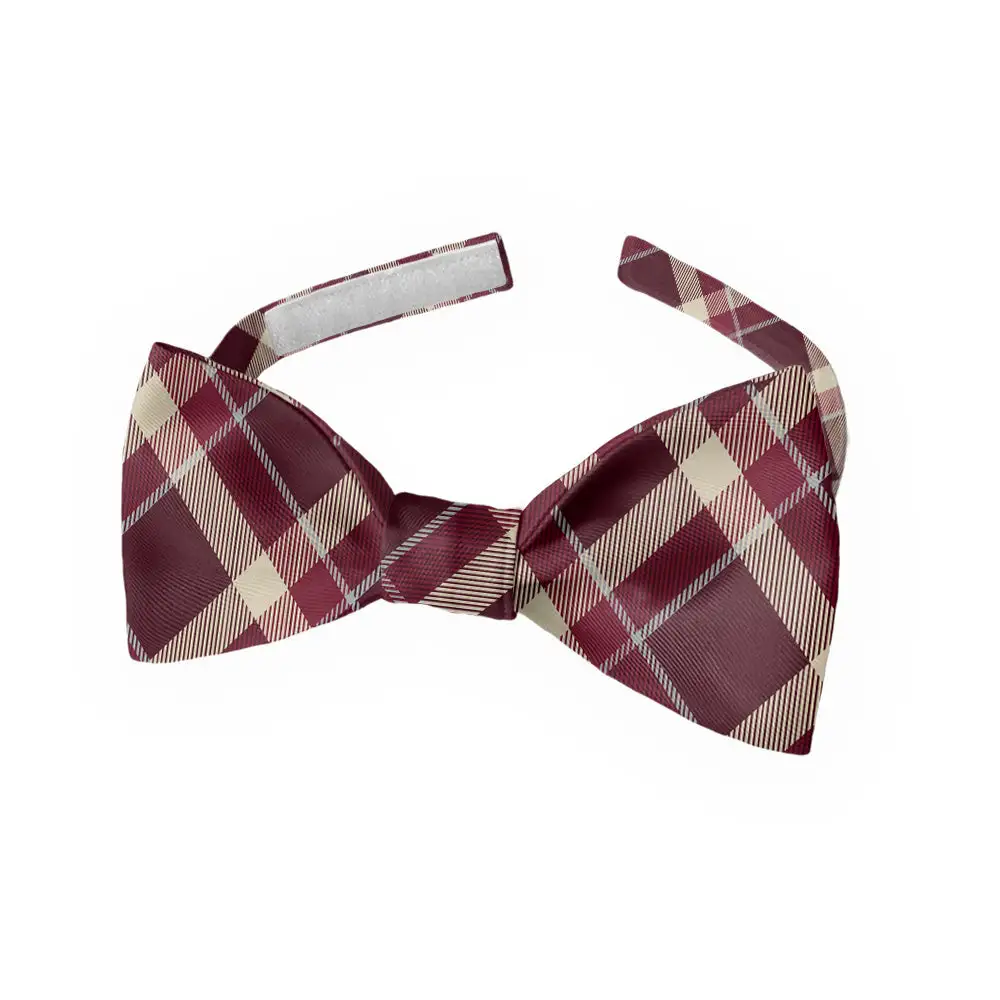 Inca Plaid Motif Bow Tie