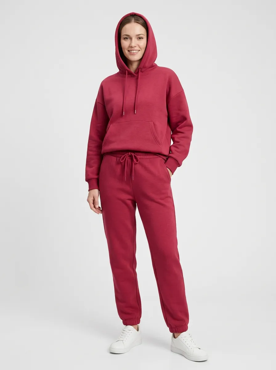 Women's Easy Layer Hooded Sweatpants Set