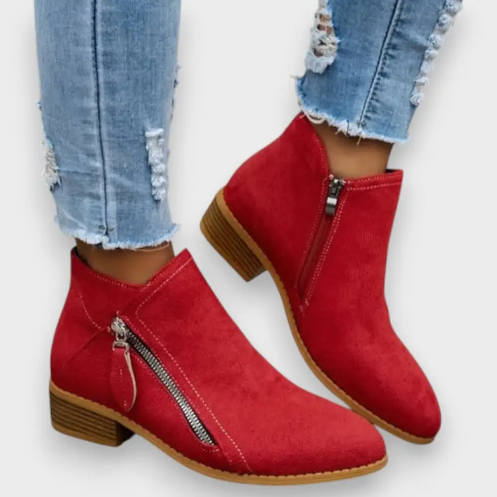Suede Vintage Ankle Boots