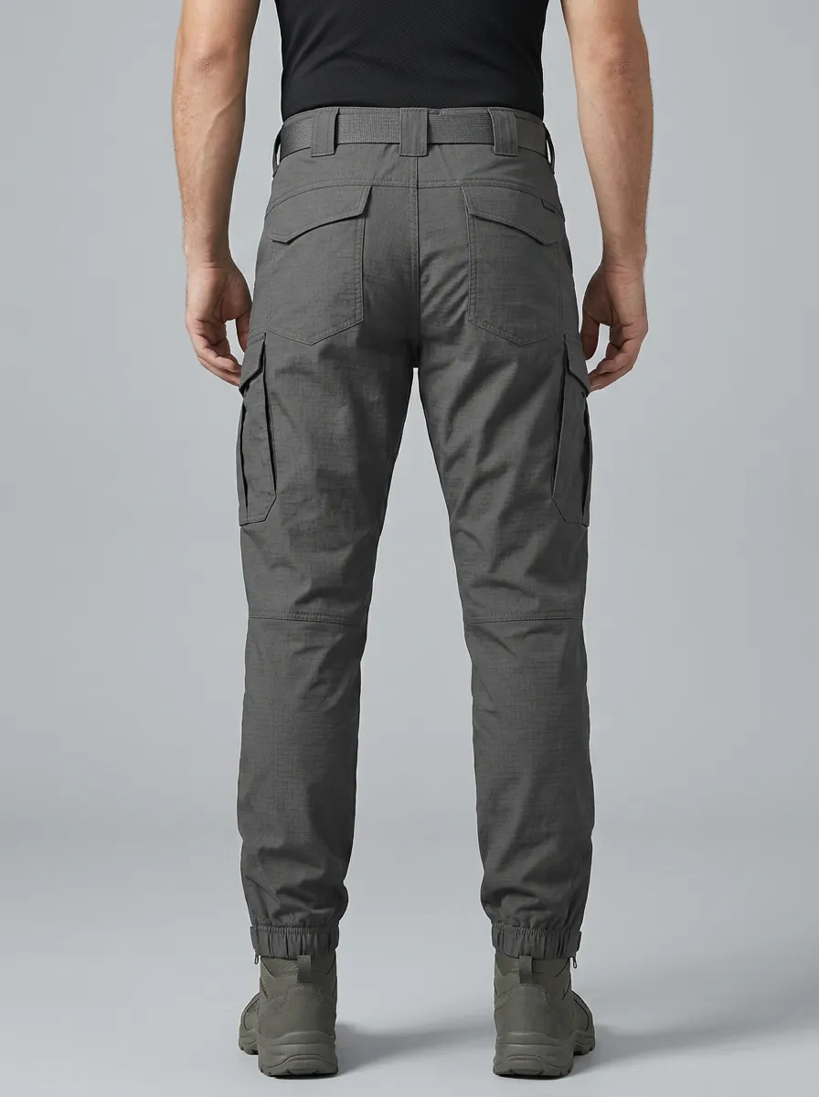Minimal Detailed Men's Multi-Pocket Waterproof Tactical Cargo Pants