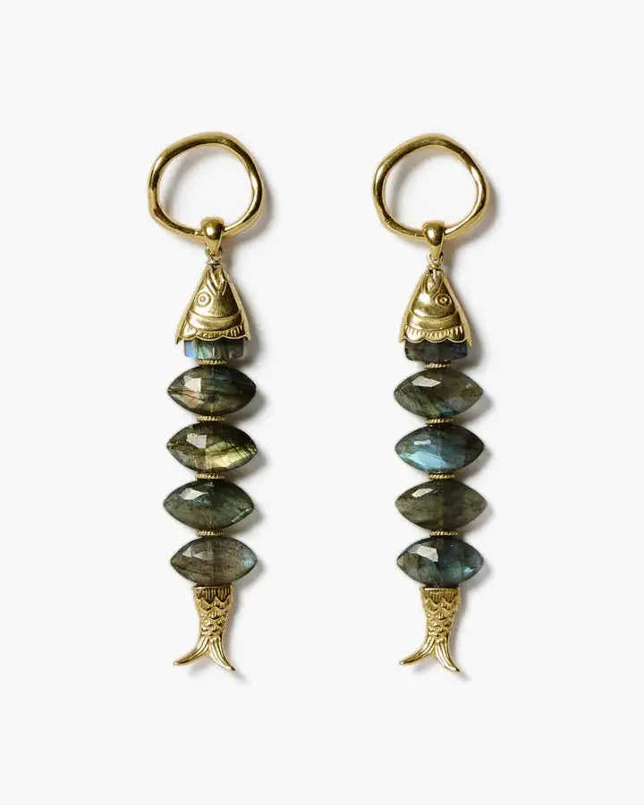 Refined Gemstone Statement Earrings