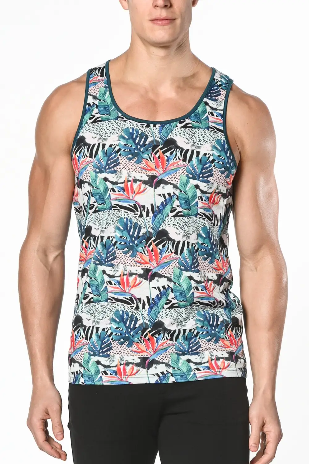 Leisure Printed Jersey Tank Top